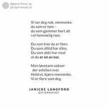 Last inn bildet i Galleri-visningsprogrammet, Stjernekast, samlede dikt i utvalg