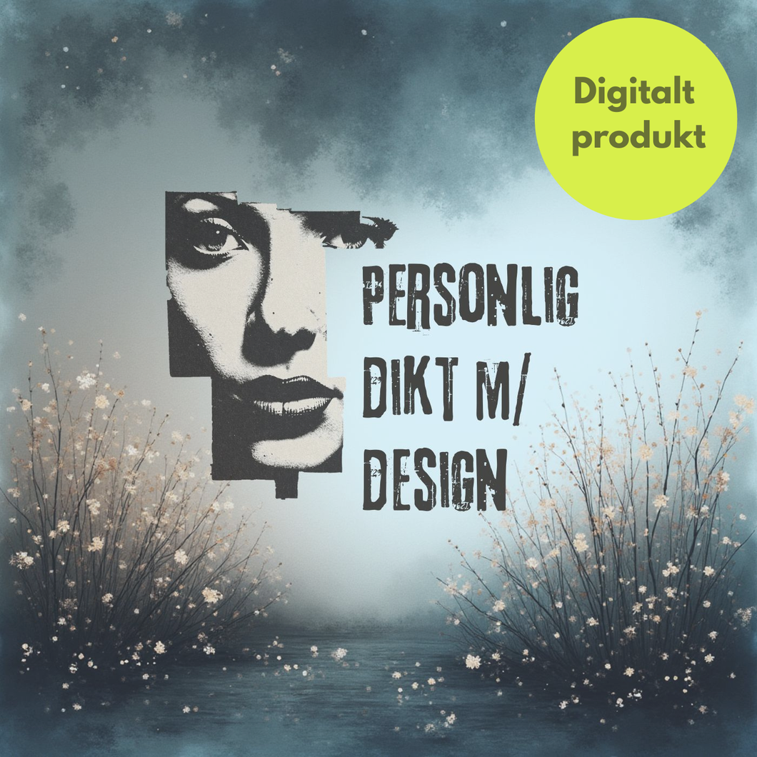 Personlig dikt-plakat